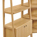 Bixby 3-Piece Corner Bookshelf Set with Wide Bookshelves Oak