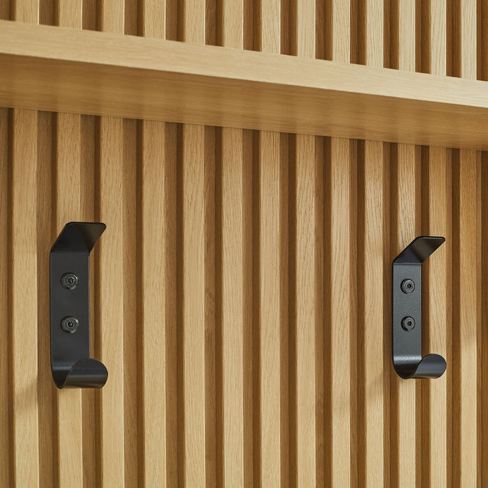 Modway Render Fluted Coat Rack Panel With Shelf - View 14