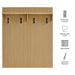 Modway Render Fluted Coat Rack Panel With Shelf - View 9