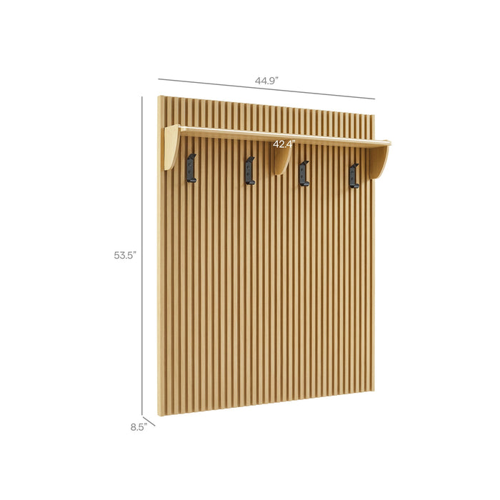 Modway Render Fluted Coat Rack Panel With Shelf - View 10