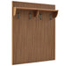 Modway Render Fluted Coat Rack Panel With Shelf in Brown
