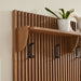 Modway Render Fluted Coat Rack Panel With Shelf - Close-Up