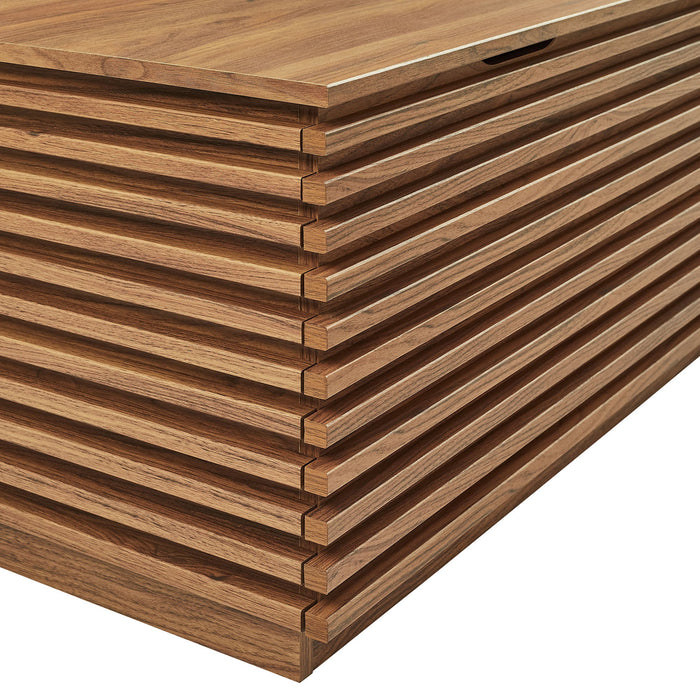 Render Fluted 3-in-1 Hall Tree With Storage Bench and Coat Rack