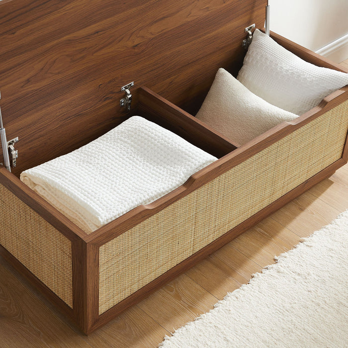 Soma Fluted 3-in-1 Hall Tree With Storage Bench and Coat Rack