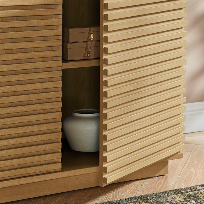 Modway Render 2-Door Fluted Accent Cabinet Storage Shelf - View 12