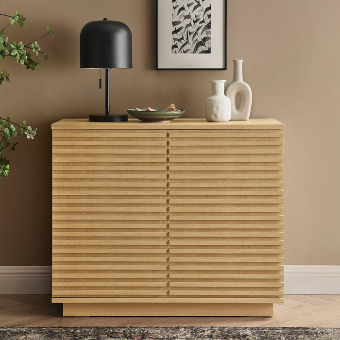 Modway Render 2-Door Fluted Accent Cabinet Storage Shelf - View 9
