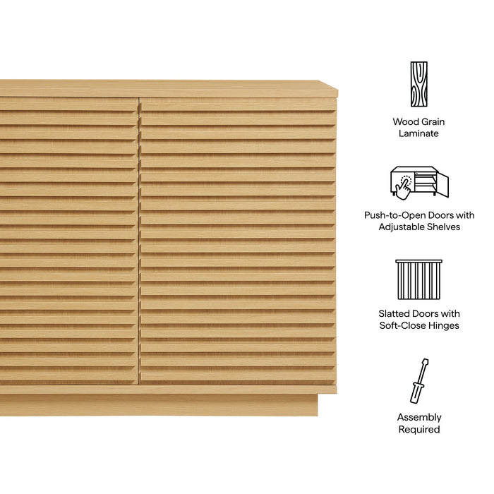 Modway Render 2-Door Fluted Accent Cabinet Storage Shelf - View 10