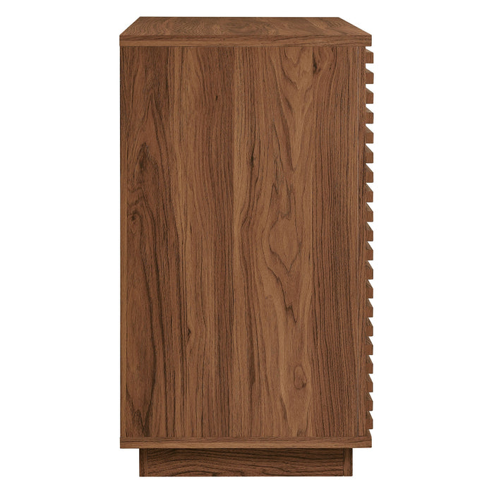 Modway Render 2-Door Fluted Accent Cabinet Storage Shelf - Lifestyle View