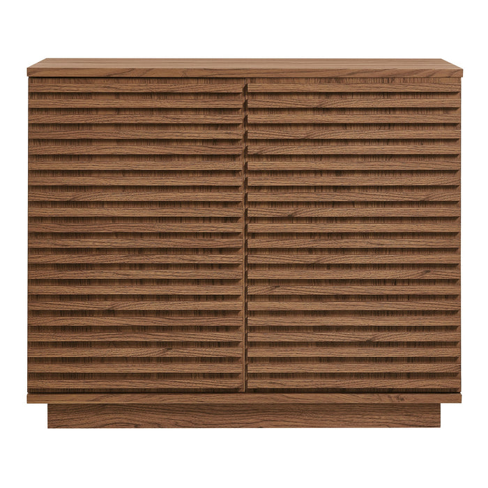 Modway Render 2-Door Fluted Accent Cabinet Storage Shelf - Dimensions