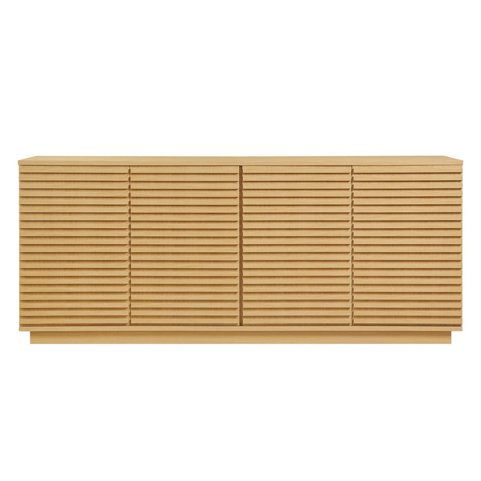 Modway Render 4-Door Fluted Sideboard Cabinet TV Stand Storage Shelf - View 16