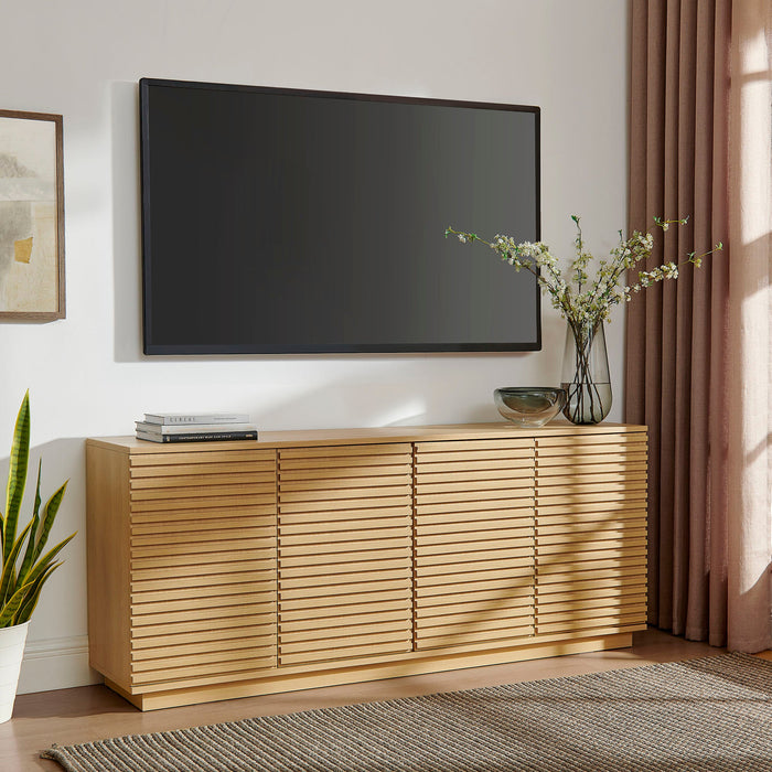 Modway Render 4-Door Fluted Sideboard Cabinet TV Stand Storage Shelf - View 13