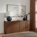 Modway Render 4-Door Fluted Sideboard Cabinet TV Stand Storage Shelf - Close-Up