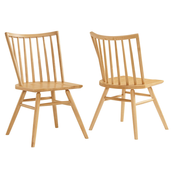 Alvar Spindle Back Dining Side Chairs Set of 2 Ash