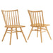 Alvar Spindle Back Dining Side Chairs Set of 2 Ash
