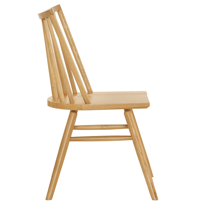 Alvar Spindle Back Dining Side Chairs Set of 2 Ash