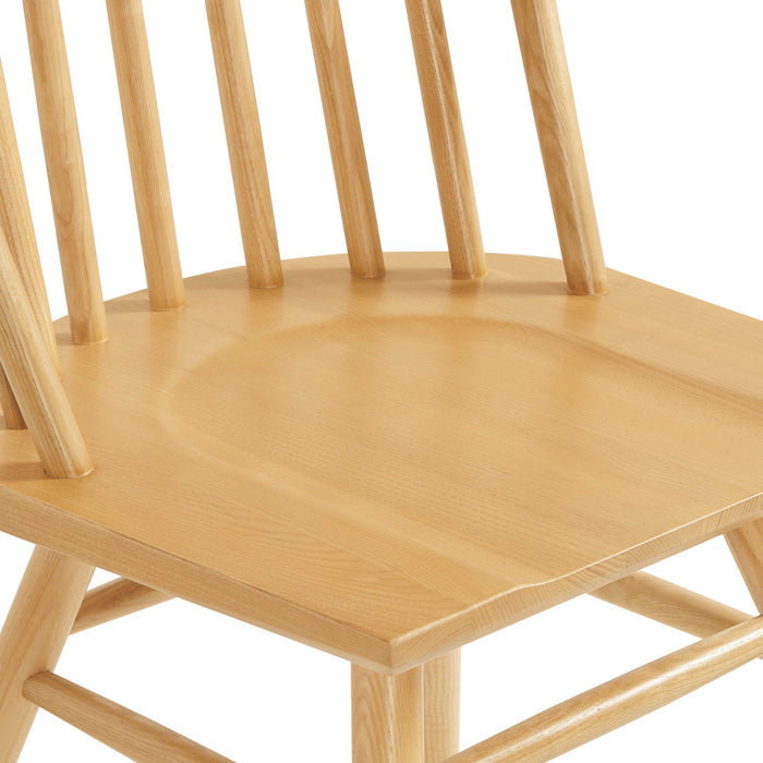 Alvar Spindle Back Dining Side Chairs Set of 2 Ash