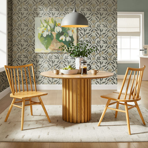 Alvar Spindle Back Dining Side Chairs Set of 2 Ash