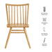 Alvar Spindle Back Dining Side Chairs Set of 2 Ash