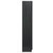 Anwen Solid Wood and Glass Display Cabinet Black Oak