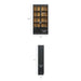 Anwen Solid Wood and Glass Display Cabinet Black Oak