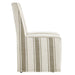Tessera Striped Slipcovered Dining Side Chair Tan Stripe