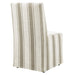 Tessera Striped Slipcovered Dining Side Chair Tan Stripe