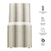 Tessera Striped Slipcovered Dining Side Chair Tan Stripe