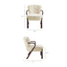 Arden Faux Shearling Accent Armchair Ecru