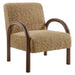 Lunet Faux Shearling Accent Armchair Sand