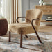 Arden Faux Shearling Accent Armchair Sand