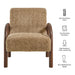 Lunet Faux Shearling Accent Armchair Sand