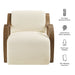 Atrium Lattice Boucle Accent Armchair Cream