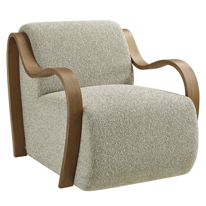Atrium Lattice Boucle Accent Armchair Marble