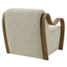 Atrium Lattice Boucle Accent Armchair Marble