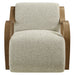 Atrium Lattice Boucle Accent Armchair Marble