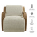 Atrium Lattice Boucle Accent Armchair Marble