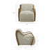 Atrium Lattice Boucle Accent Armchair Marble