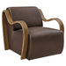 Atrium Vegan Leather Accent Armchair Espresso