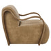 Atrium Vegan Leather Accent Armchair Toast