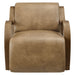 Atrium Vegan Leather Accent Armchair Toast