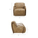 Atrium Vegan Leather Accent Armchair Toast