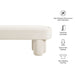 Mossi Oval Performance Velvet Accent Bench Alabster