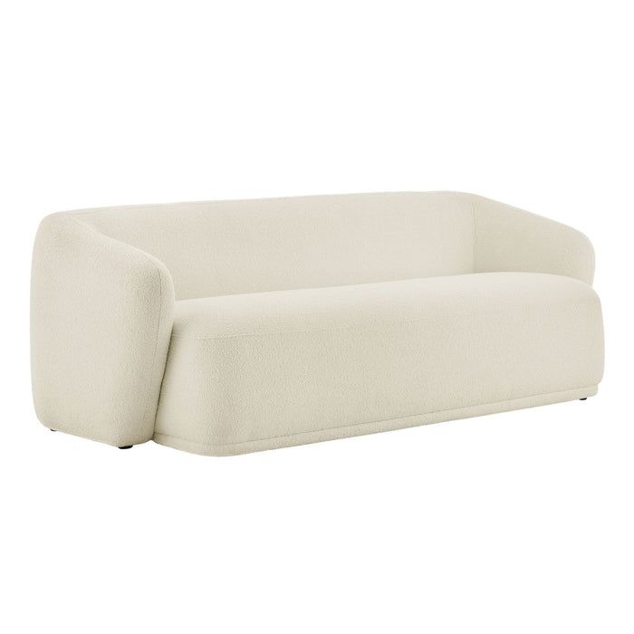 Monica 88 Inch Boucle Fabric Sofa Cream