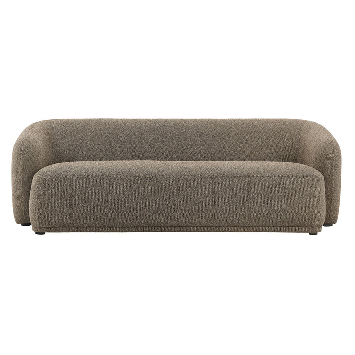 Monica 88 Inch Boucle Fabric Sofa Earth