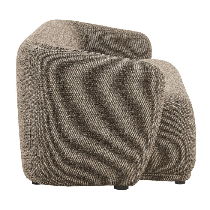 Monica 88 Inch Boucle Fabric Sofa Earth