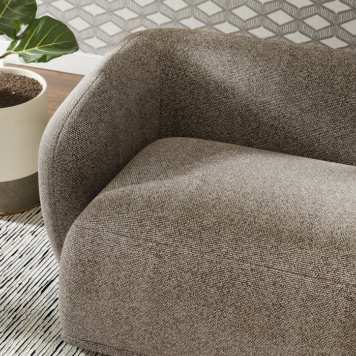 Monica 88 Inch Boucle Fabric Sofa Earth