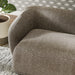 Monica 88 Inch Boucle Fabric Sofa Earth