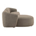 Monica 2 Piece Left Facing Boucle Fabric Modular Sofa with Chaise Earth