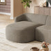 Monica 2 Piece Left Facing Boucle Fabric Modular Sofa with Chaise Earth