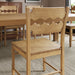 Jax Oak Wood Dining Chair With Wavy Razor Back Weathered Oak